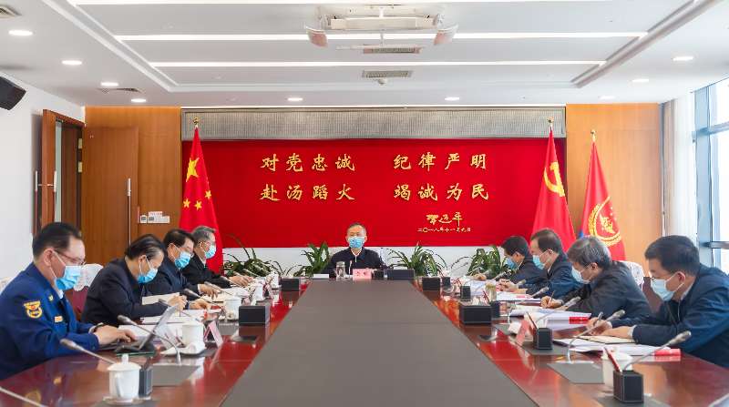 看擦逼黄明在应急管理部党委会上强调 着力加强党委班子自...